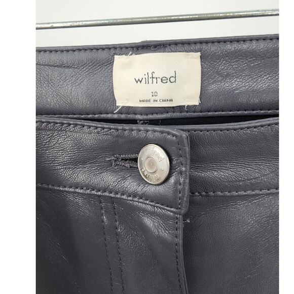 Wilfred Melina High Rise Faux Leather Pant Ardoise‎ Grey Size 10 - Picture 10 of 12
